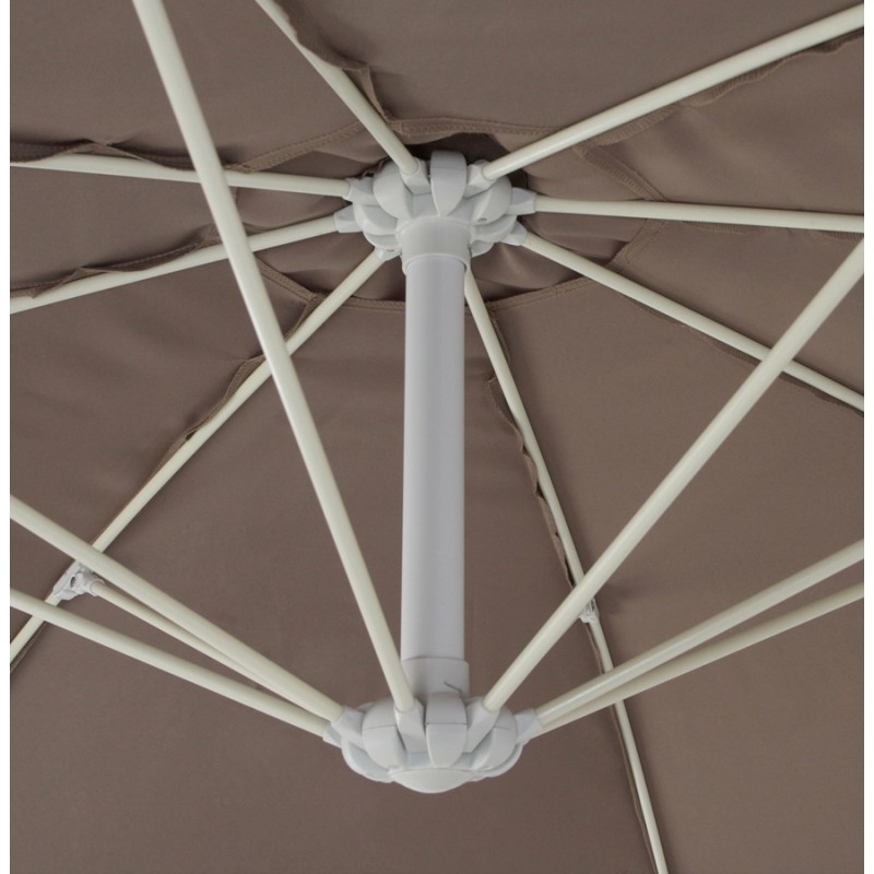 Parasol déporté octogonal ALICE en polyester et aluminium (taupe) - image 29374
