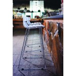 Design bar BRIO (white) polypropylene stool