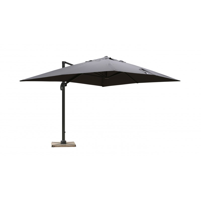 Parasol deported with ventilation 3 m x 4 m LEONIE (gray) - image 30087
