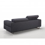 Design right sofa 3 places MARIO fabric (dark gray)