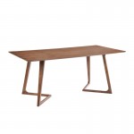 Table à manger design LOANE en bois (200cmX90cmX76cm) (noyer)