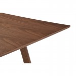 Table à manger design LOANE en bois (180cmX90cmX76cm) (noyer)