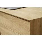Buffet design low row 2 doors 3 drawers JASON solid oak (natural oak)
