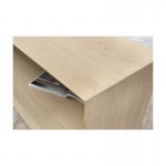 Buffet 3 doors, 1 drawer, 1 niche design BRIEG in 100% solid oak (natural raw oak)