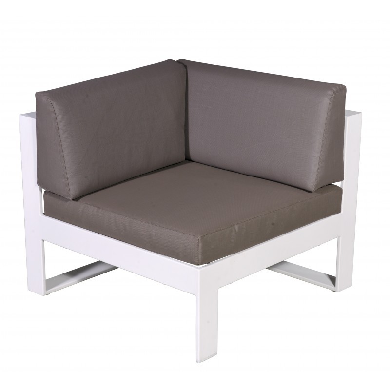 Garden furniture 5 places SVELA fabric and aluminum (mole) - image 36620