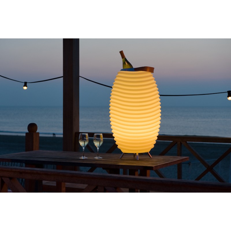 Lámpara LED champán cubo altavoz bluetooth altavoz KOODUU SYNERGIE S 65 (blanco) - image 36650