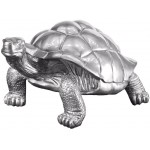 Statua tartaruga disegno scultura decorativa in resina (argento)