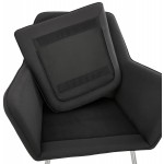 Design lounge YORI tessuto sedia (grigio antracite)