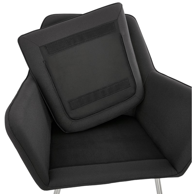 Design lounge YORI tessuto sedia (grigio antracite) - image 36804