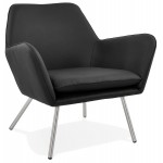 Chaise longue de diseño y HIRO retro (negro)