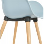 Design Stuhl Stil skandinavischen LENA Polypropylen (Himmelblau)