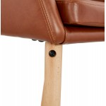 Chair with armrests PABLO (Brown) vintage