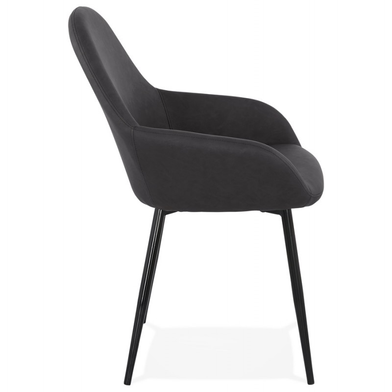 Chaise design et moderne SHELA (gris foncé) - image 37171