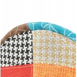 Chaise design et bohème patchwork avec accoudoirs OPHELIE en tissu (multicolore)