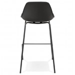 Bar bar halfway up industrial OCEANE MINI (black) chair stool