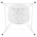 Tabouret de bar chaise de bar mi-hauteur industriel OCEANE MINI (blanc)