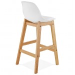 Barra bar taburete de la silla de diseño escandinavo media altura Florencia MINI (blanco)