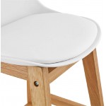 Bar sgabello sedia design scandinavo metà altezza Firenze MINI (bianco)