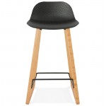 Bar bar halfway up Scandinavian SCARLETT MINI (black) chair stool
