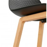 La barra hasta la mitad taburete de la silla escandinava SCARLETT MINI (negro)