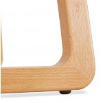 Tabouret de bar chaise de bar mi-hauteur scandinave SCARLETT MINI (noir)