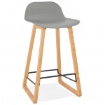 Scandinavian mid-height SCARLETT MINI bar Chair bar stool (light gray)