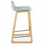 Tabouret de bar chaise de bar mi-hauteur scandinave SCARLETT MINI (bleu ciel)