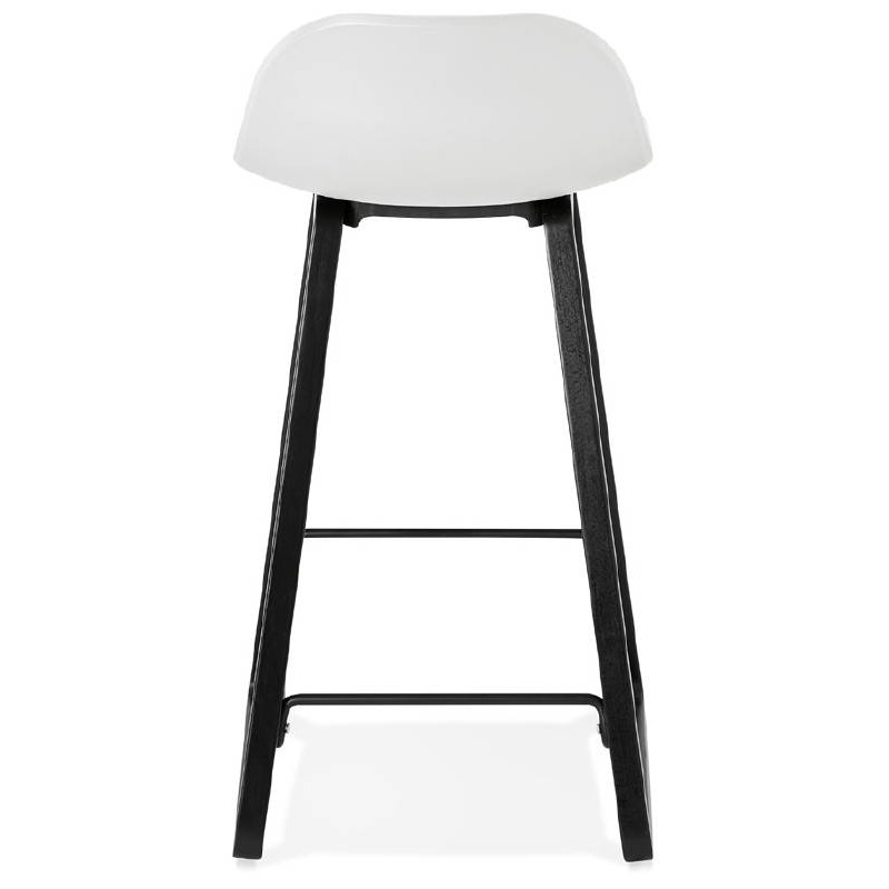 Tabouret de bar chaise de bar mi-hauteur design OBELINE MINI (blanc) - image 37557