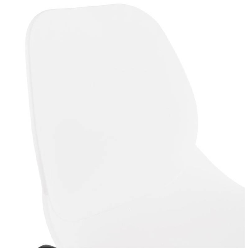Tabouret de bar chaise de bar industriel empilable JULIETTE (blanc) - image 37598