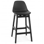 Barra bar taburete de la silla de diseño media altura MINI JACK (negro)