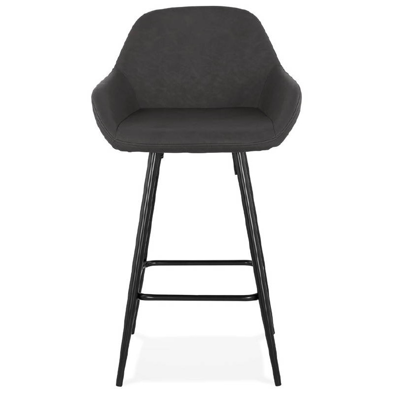 Tabouret de bar chaise de bar mi-hauteur design JOSEPH MINI (gris foncé) - image 37664