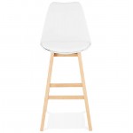 Design scandinavo Sgabello bar DYLAN Chair (bianco)