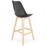 Diseño escandinavo bar taburete de bar DYLAN Chair (negro)