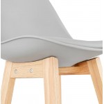 Scandinavian design bar DYLAN Chair bar stool (light gray)