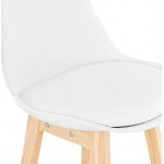 Barra bar taburete de la silla de diseño escandinavo media altura DYLAN MINI (blanco)