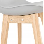 Scandinavian design mid-height DYLAN MINI bar Chair bar stool (light gray)