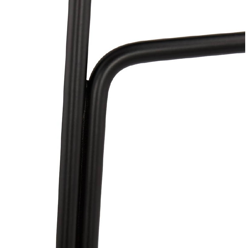 Bar taburete taburete de bar diseño media altura Ulises MINI pies negro metal (polvo de color rosa) - image 38053