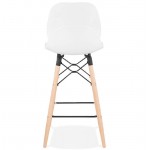 Bar bar halfway up Scandinavian PACO (white) chair stool