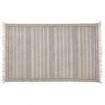 Rectangular design carpet Berber style (230 cm X 160 cm) CELIA in cotton (grey)