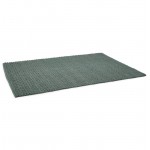 Alfombra diseño rectangular (230 X 160 cm) tejer algodón (verde)