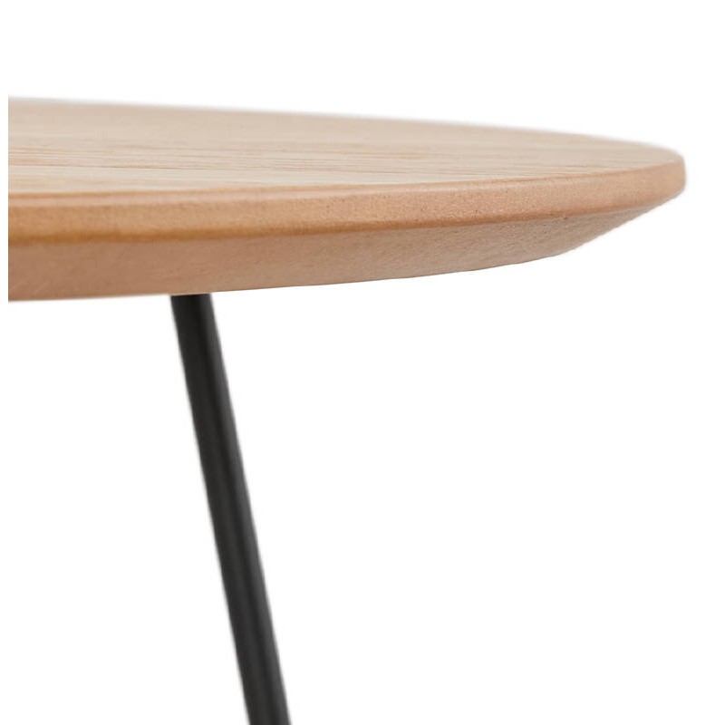 Coffee table design FRIDA wood and metal (natural) - image 38728