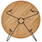 Tavolino design FRIDA legno e metallo (naturale)