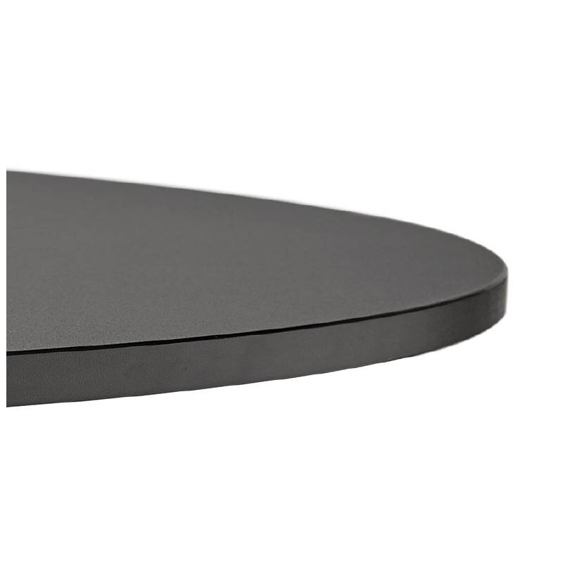 Mesa de centro diseño YAEL en metal madera y cepillado (negro) - image 38777