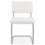 Chaise design rembourrée COLOMBA (blanc)