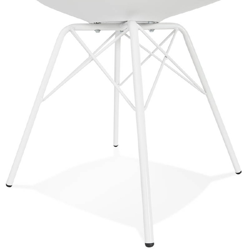 Chaise design style industriel SANDRO (blanc) - image 39024