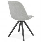 ASHLEY design chair fabric black feet (light gray)