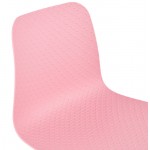 Design e industriale sedia VENUS piedi nero metallo (rosa)