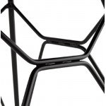 Design und industrielle Stuhl VENUS Füße schwarz Metall (rosa)