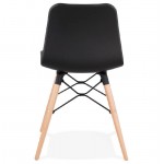 Chaise design scandinave CANDICE (noir)