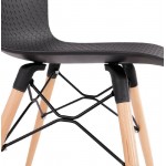 Skandinavisches Design Stuhl CANDICE (schwarz)